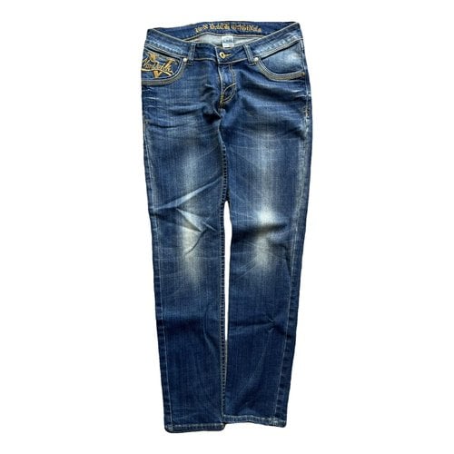 Pre-owned Von Dutch Slim Jeans In Blue