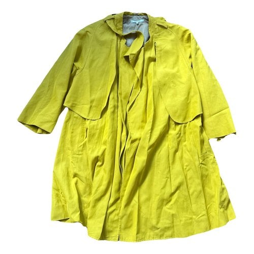 Pre-owned Carven Coat In Yellow
