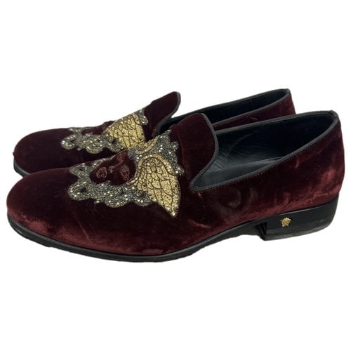 Pre-owned Versace Velvet Flats In Other