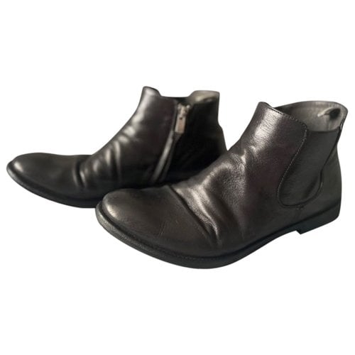 Pre-owned Officine Creative Leather Boots In Black