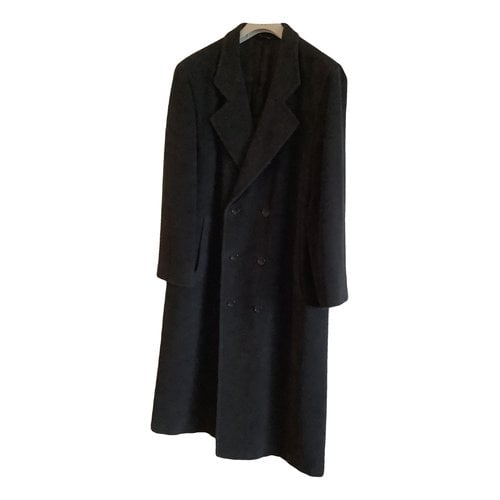Pre-owned Canali Wool Coat In Anthracite