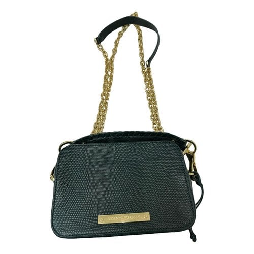 Pre-owned Amanda Wakeley Vegan Leather Crossbody Bag In Green
