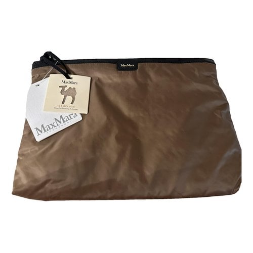 Pre-owned Max Mara Clutch Bag In Camel