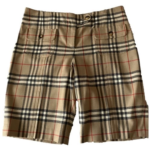 Pre-owned Burberry Wool Short Pants In Other