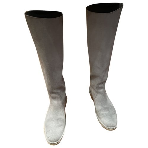 Pre-owned Pierre Hardy Ankle Boots In Grey