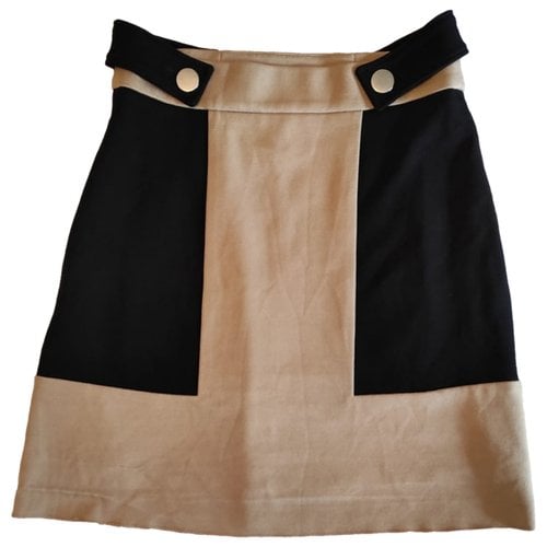 Pre-owned Max & Co Mini Skirt In Beige