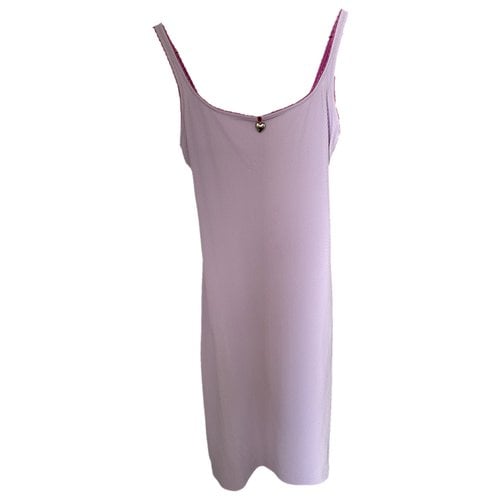 Pre-owned Moschino Mid-length Dress In Purple