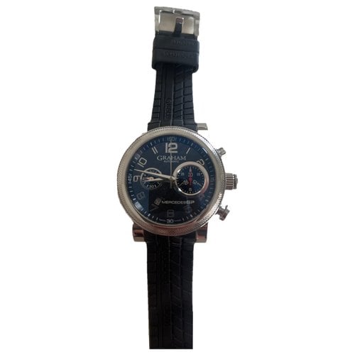 Pre-owned Graham Watch In Anthracite