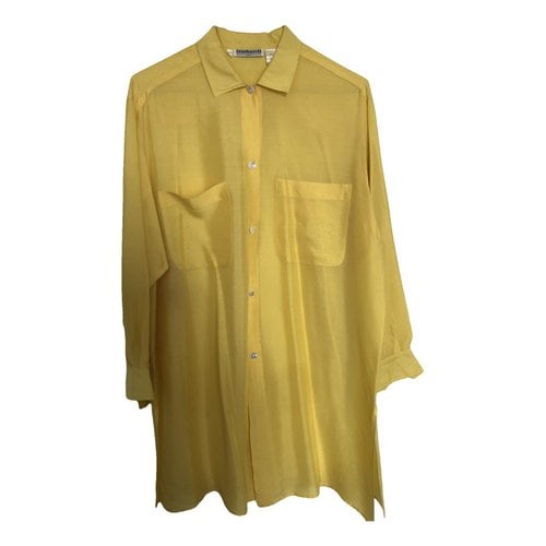 Pre-owned Cacharel Silk Tunic In Yellow