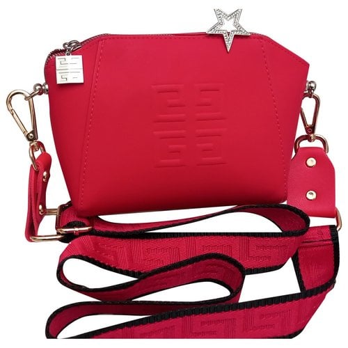 Pre-owned Givenchy Cloth Crossbody Bag In Red