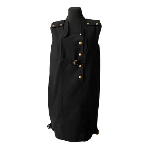 Pre-owned Gucci Silk Mini Dress In Black
