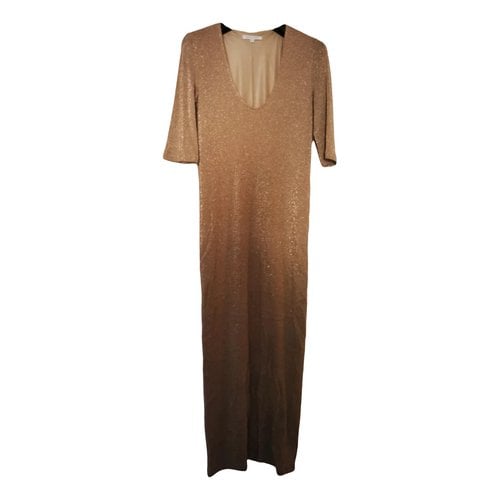 Pre-owned Patrizia Pepe Mid-length Dress In Gold