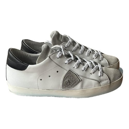 Pre-owned Philippe Model Low Trainers In Grey