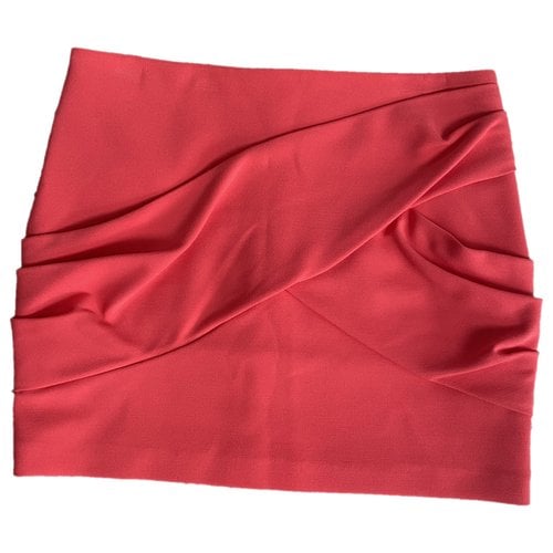 Pre-owned Maje Mini Skirt In Pink