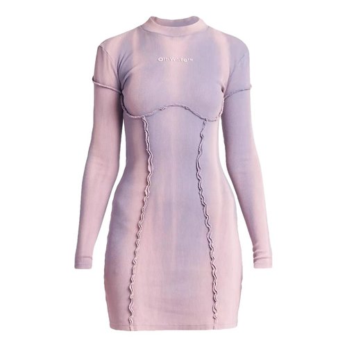 Pre-owned Off-white Mini Dress In Pink