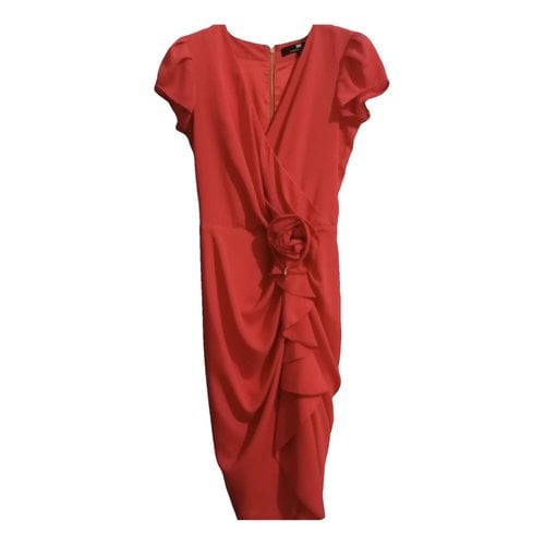 Pre-owned Elisabetta Franchi Mid-length Dress In Red