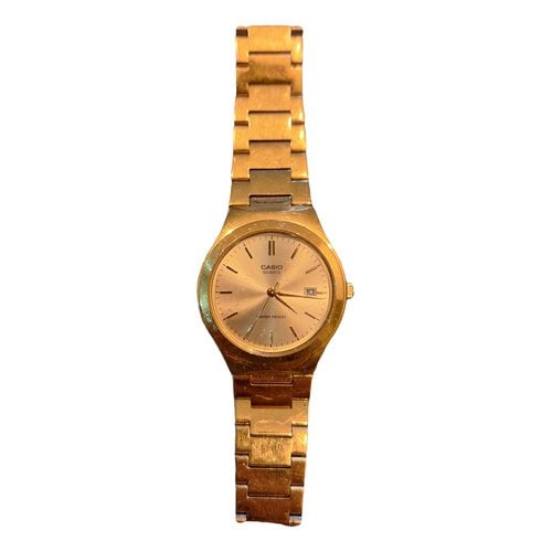 Pre-owned Casio Watch In Yellow
