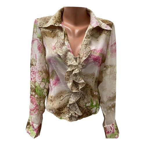 Pre-owned Kenzo Silk Blouse In Pink