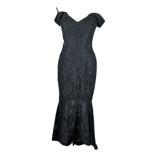 Pre-owned Xscape Mid-length Dress In Black