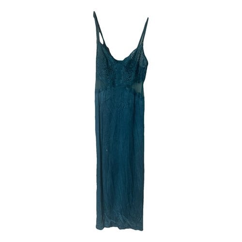 Pre-owned La Perla Silk Maxi Dress In Blue