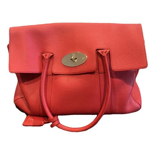 Pre-owned Mulberry Bayswater Leather Tote In Red