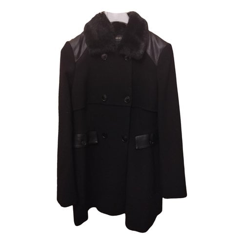 Pre-owned Liujo Coat In Black