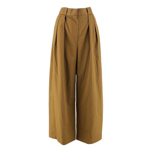 Pre-owned Khaite Large Pants In Camel