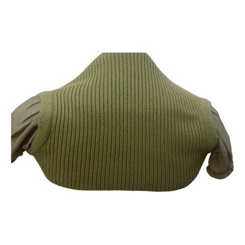 Pre-owned Valentino Wool Top In Green