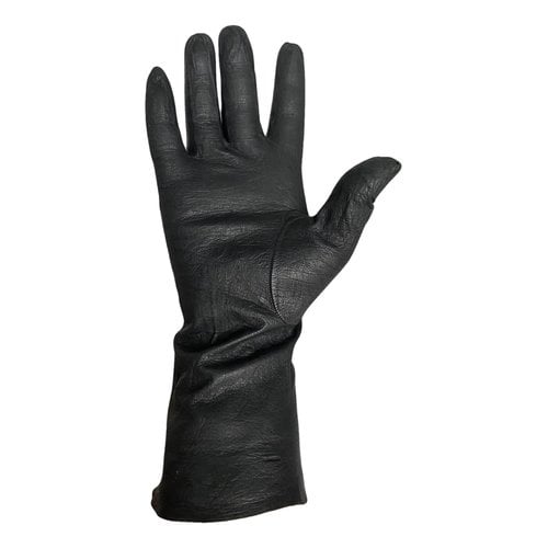 Pre-owned Italia Independent Leather Gloves In Black