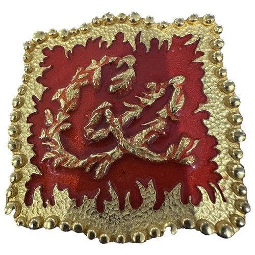 Pre-owned Christian Lacroix Pendant In Gold