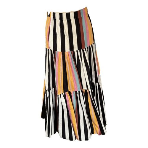 Pre-owned Tory Burch Maxi Skirt In Multicolour