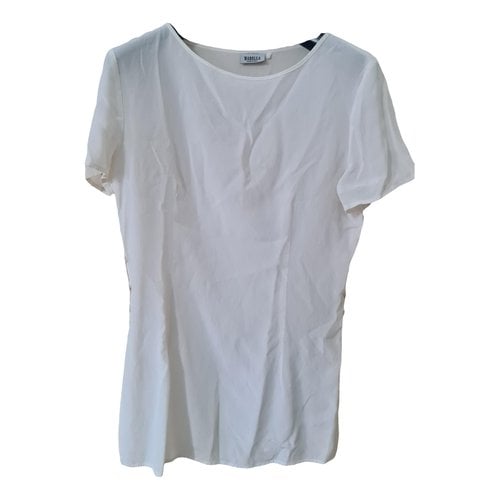 Pre-owned Marella Silk Blouse In White