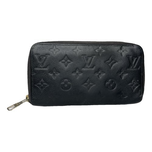 Pre-owned Louis Vuitton Metis Leather Wallet In Black