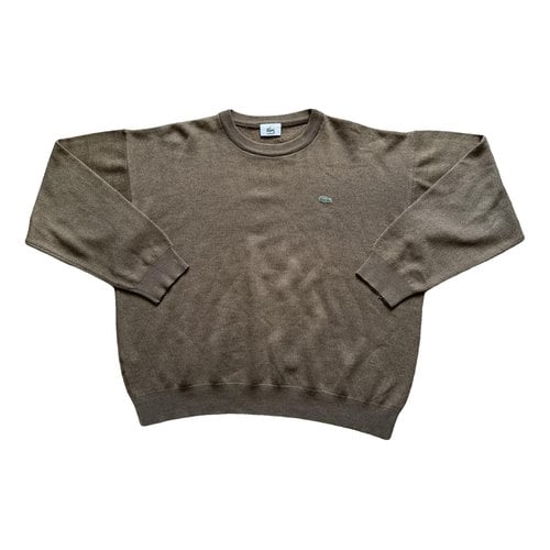Pre-owned Lacoste Jumper In Brown