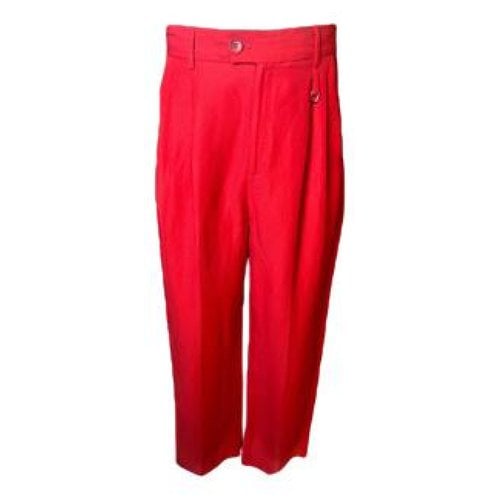 Pre-owned Jacquemus Trousers In Red