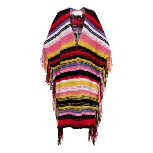 Pre-owned Chloé Cashmere Coat In Multicolour