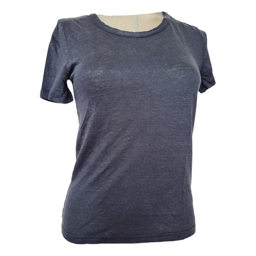 Pre-owned Isabel Marant Étoile Linen T-shirt In Blue