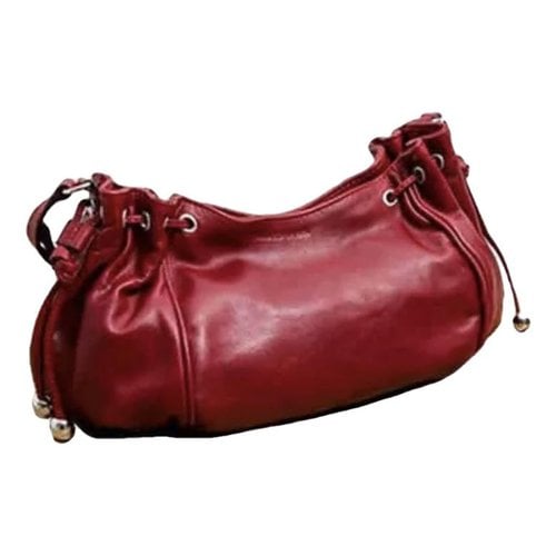 Pre-owned Gerard Darel 24h Leather Handbag In Red