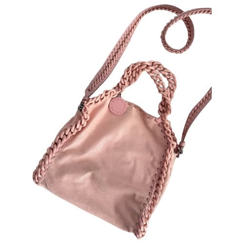 Pre-owned Stella Mccartney Falabella Vegan Leather Crossbody Bag In Pink