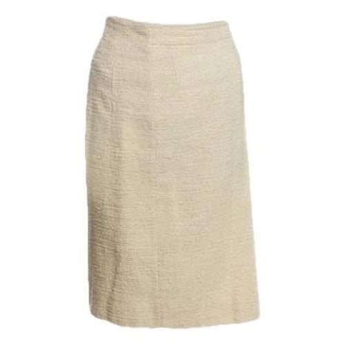 Pre-owned Moschino Mini Skirt In Beige