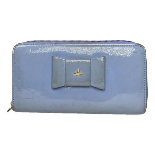 Pre-owned Vivienne Westwood Leather Wallet In Blue
