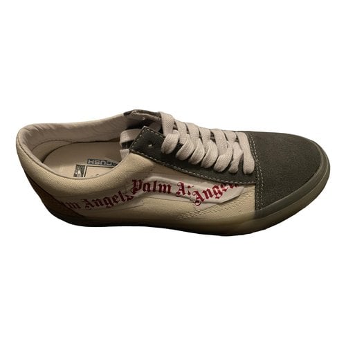Pre-owned Palm Angels Low Trainers In Grey