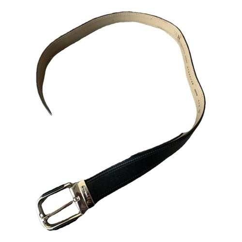 Pre-owned Moreschi Leather Belt In Black