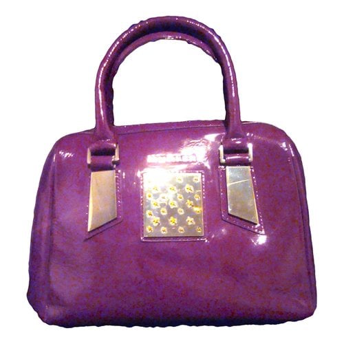 Pre-owned Mugler Leather Handbag In Purple