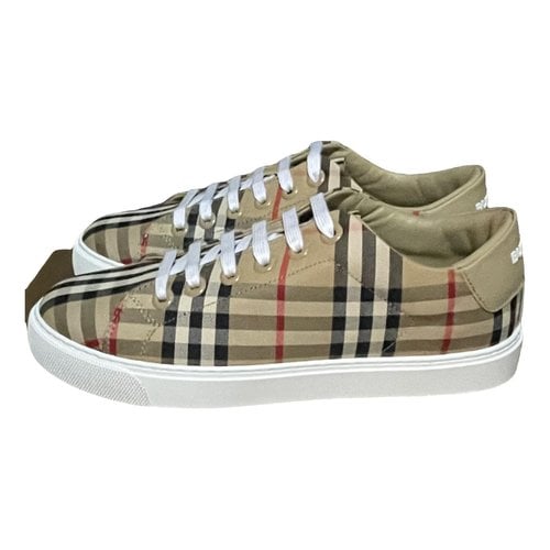 Pre-owned Burberry Cloth Trainers In Other
