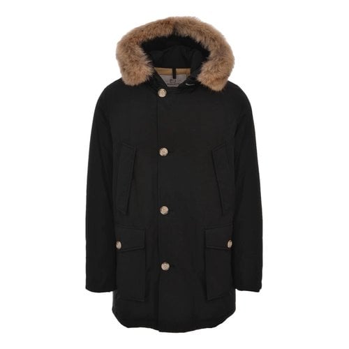Pre-owned Woolrich Cloth Parka In Black