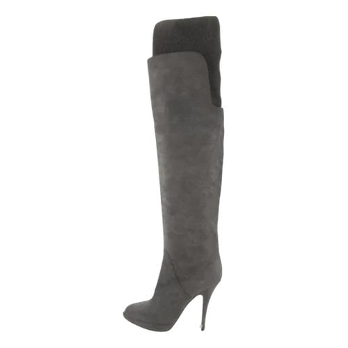 Pre-owned Givenchy Boots In Grey