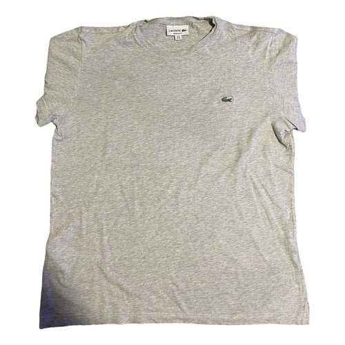 Pre-owned Lacoste T-shirt In Grey