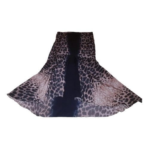 Pre-owned Just Cavalli Silk Maxi Skirt In Other