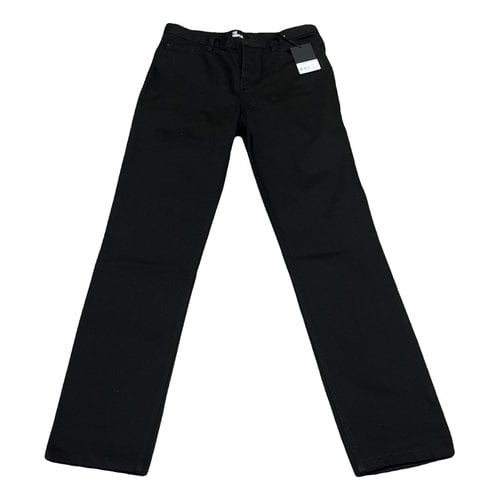 Pre-owned The Kooples Straight Jeans In Black